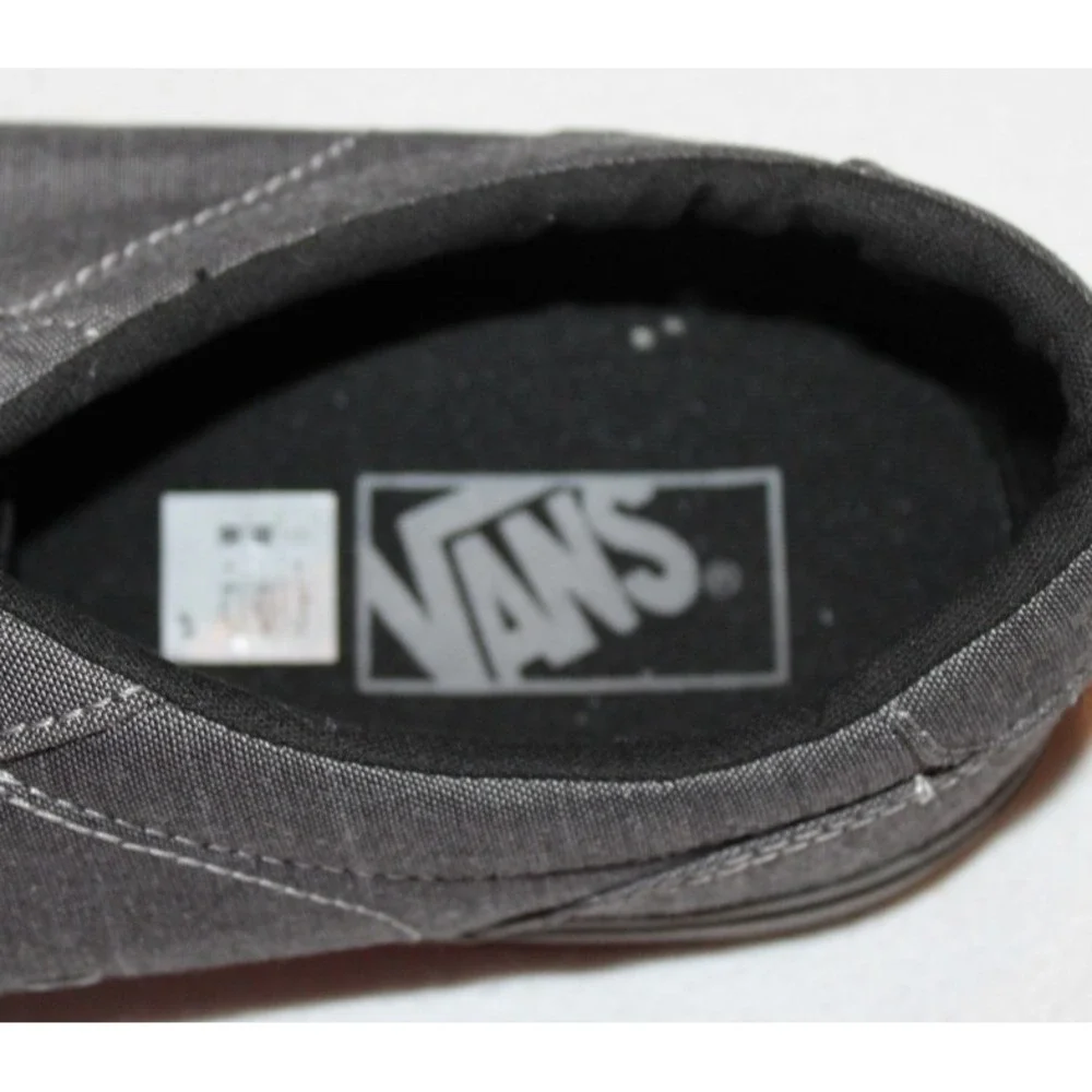 men's‎ Vans Off The Wall Bishop dark gray canvas skateboard shoes Size 12 TC6D